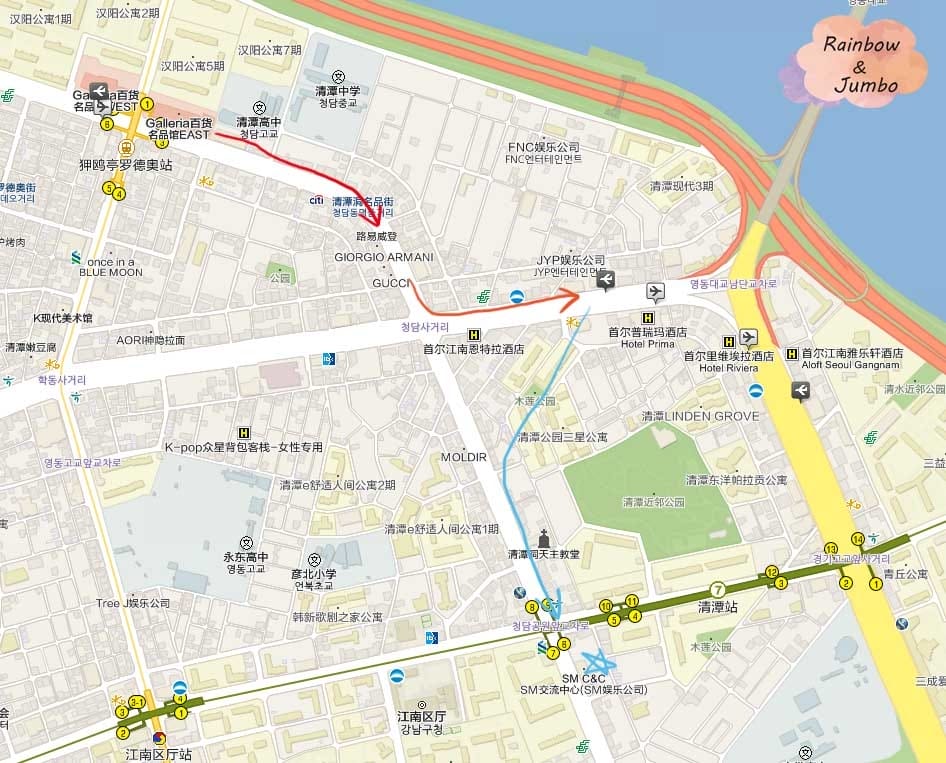 2017 Jumbo韓國首爾旅遊｜追星追去清潭站(下)-SM
