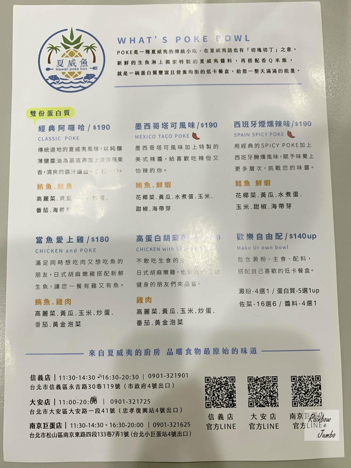 【不專業食記】台北中正|夏威魚Hawaii Pokebox台 【不專業食記】台北中正|夏威魚Hawaii Pokebox台